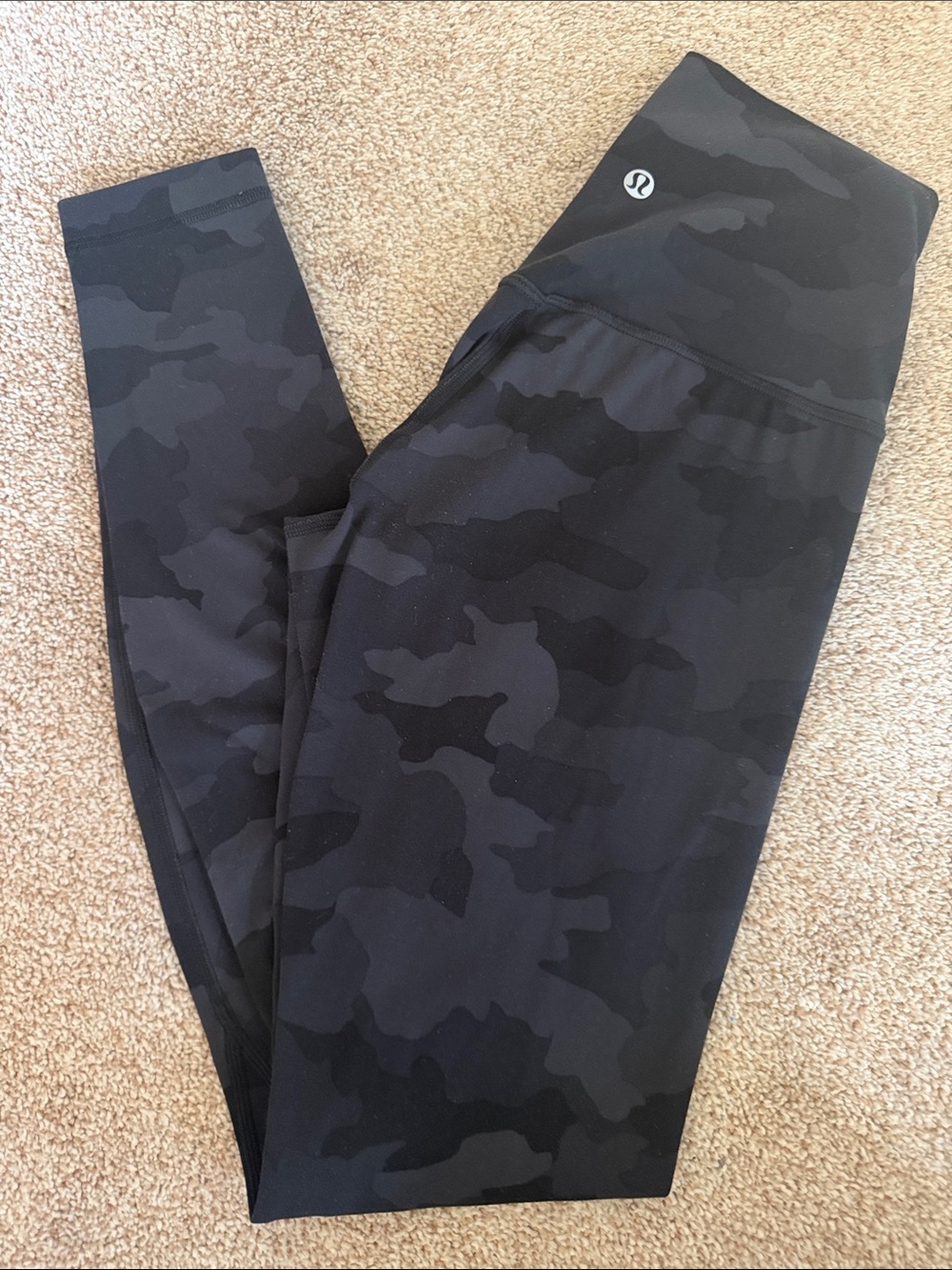 lululemon athletica women Black Camo Leggings